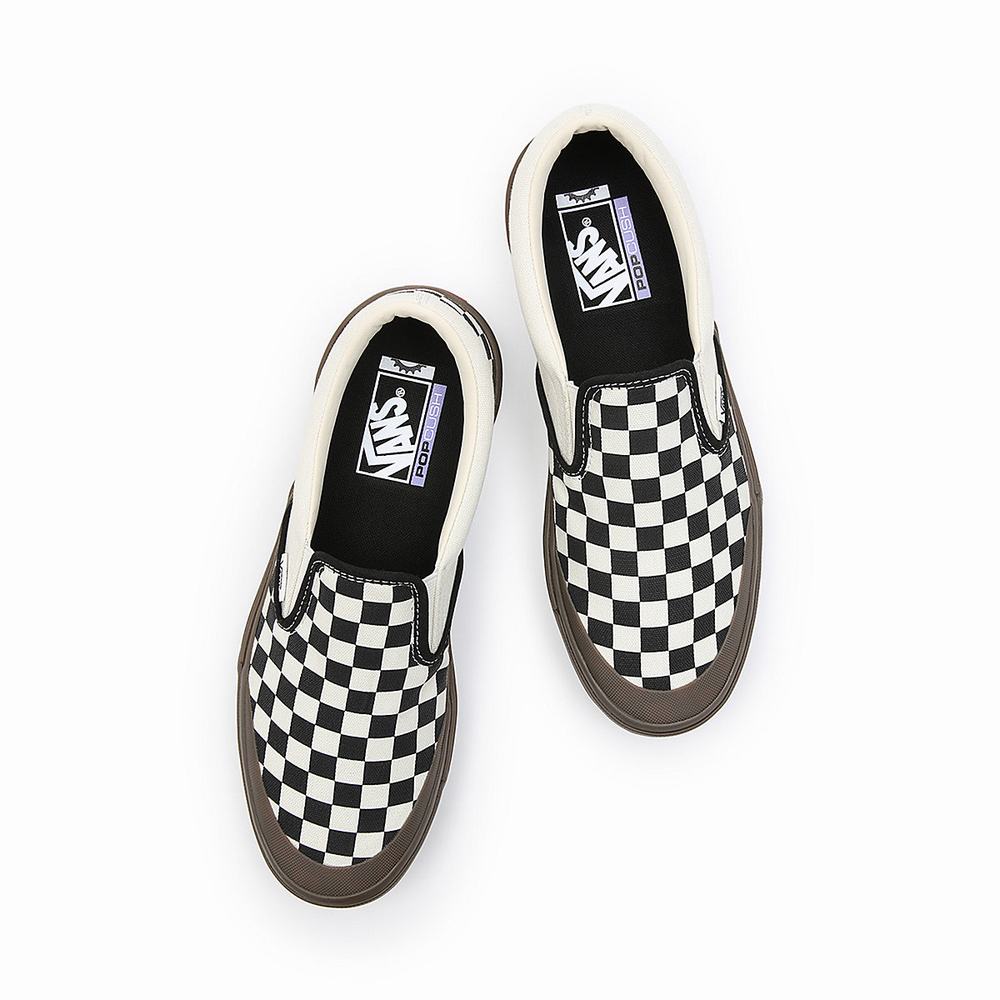 Men's Vans BMX Slip On Shoes Black | USA83257