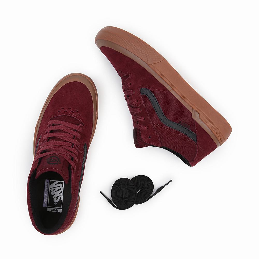 Men's Vans BMX Style 114 Sneakers Red | USA95687