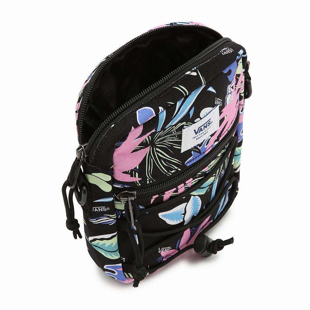 Men's Vans Bail Shoulder Bags Black / Multicolor | USA56918