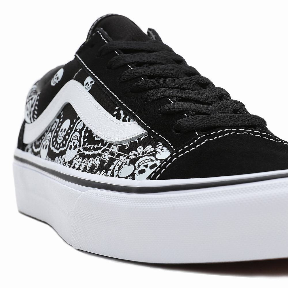 Men's Vans Bandana Style 36 Sneakers Black | USA38614