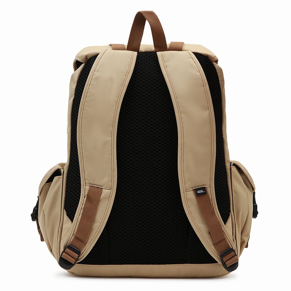 Men's Vans Basecamp Backpacks Beige | USA51708