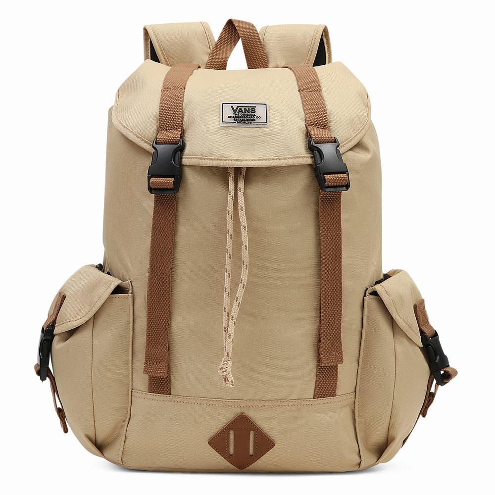 Men\'s Vans Basecamp Backpacks Beige | USA51708