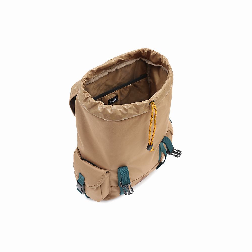 Men's Vans Basecamp Backpacks Brown | USA19607