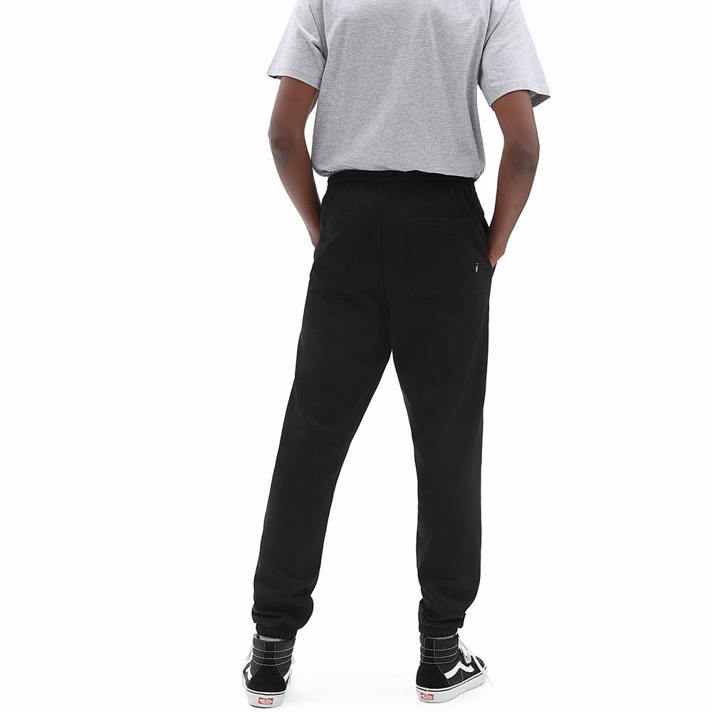 Men's Vans Basic Fleece Pants Black | USA67902