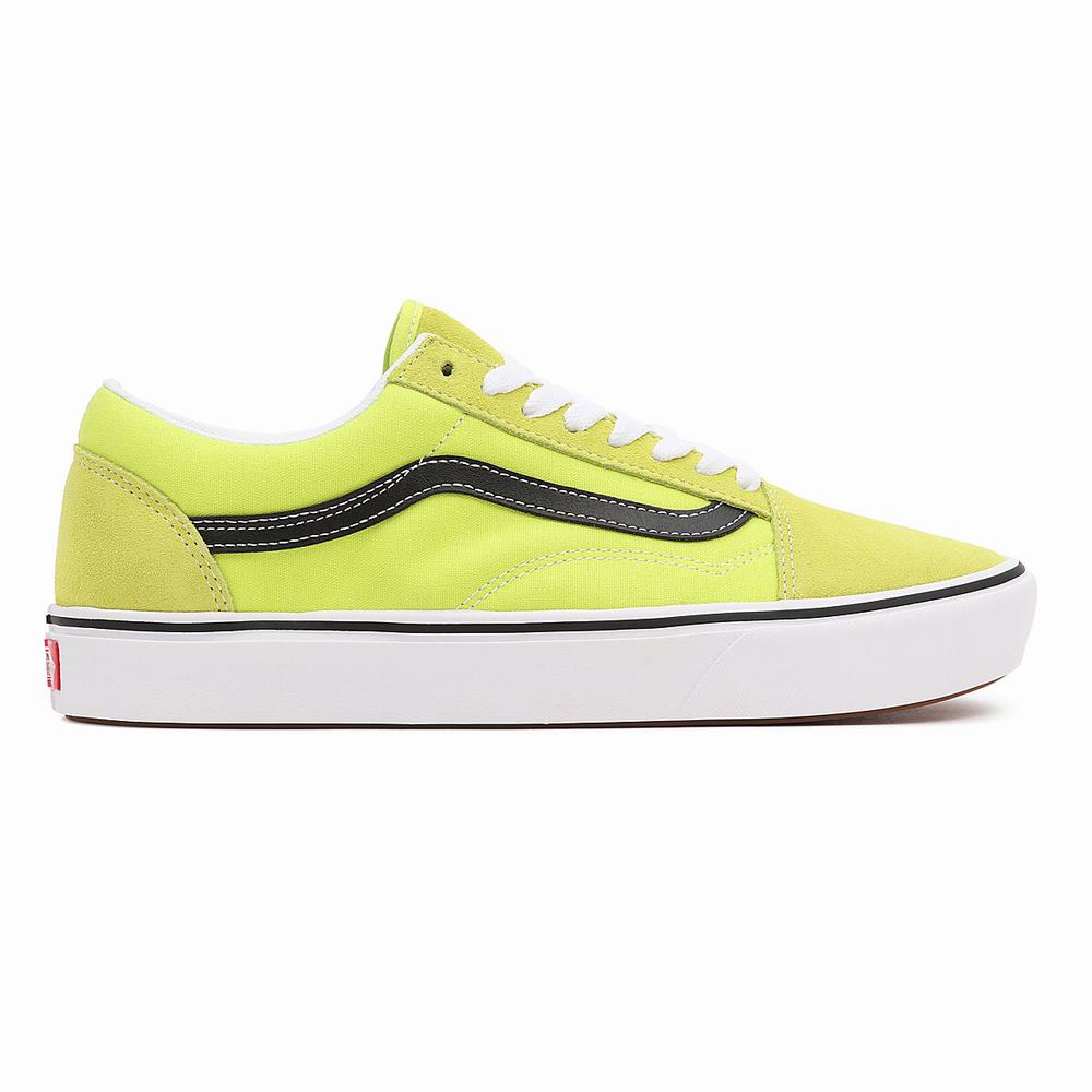 Men's Vans Basics ComfyCush Old Skool Sneakers Yellow | USA94157