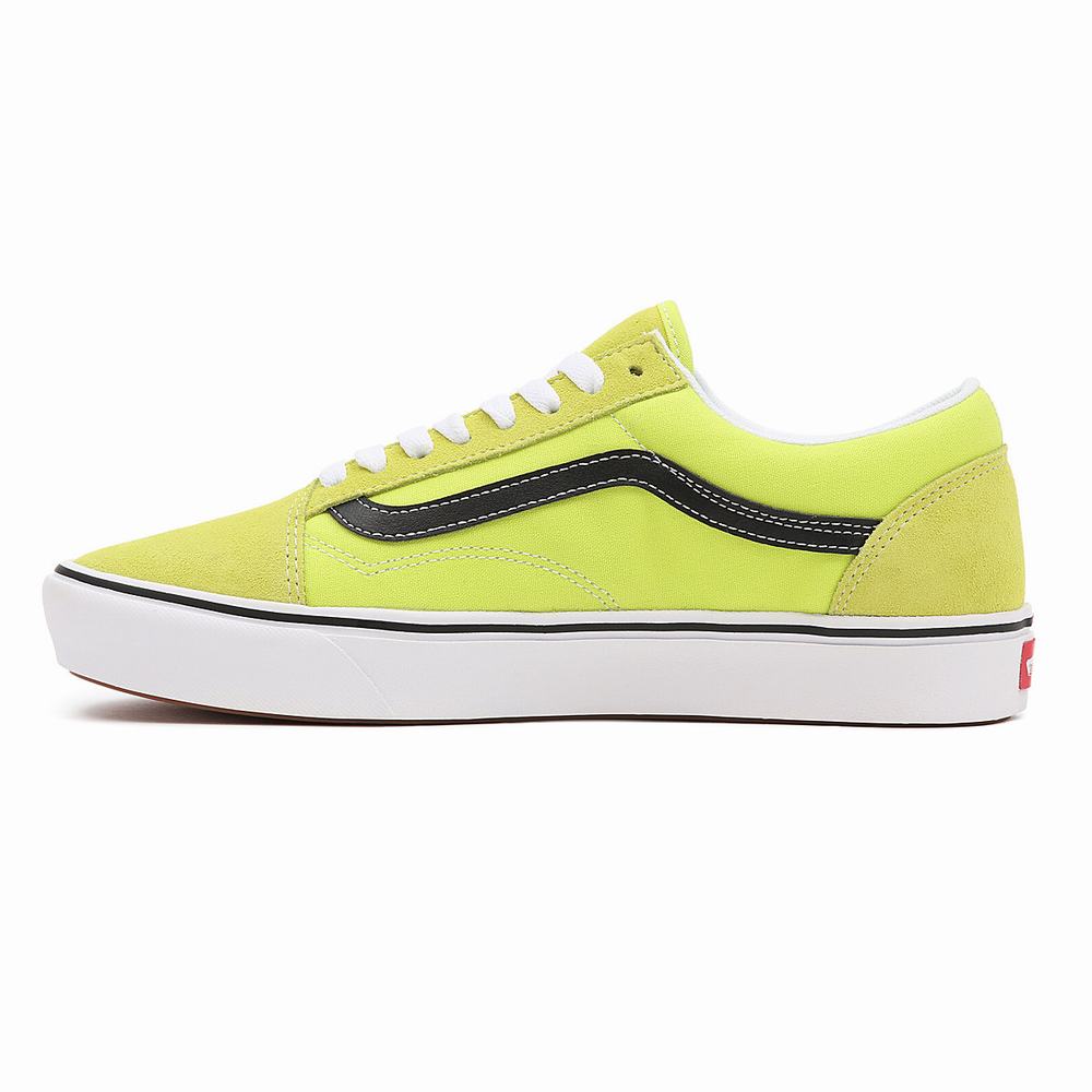 Men's Vans Basics ComfyCush Old Skool Sneakers Yellow | USA94157