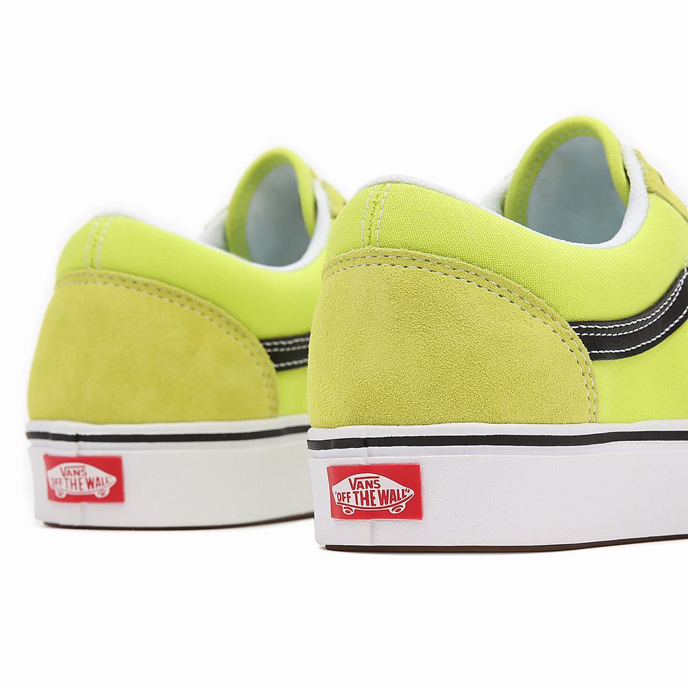 Men's Vans Basics ComfyCush Old Skool Sneakers Yellow | USA94157