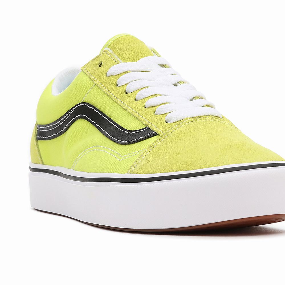 Men's Vans Basics ComfyCush Old Skool Sneakers Yellow | USA94157