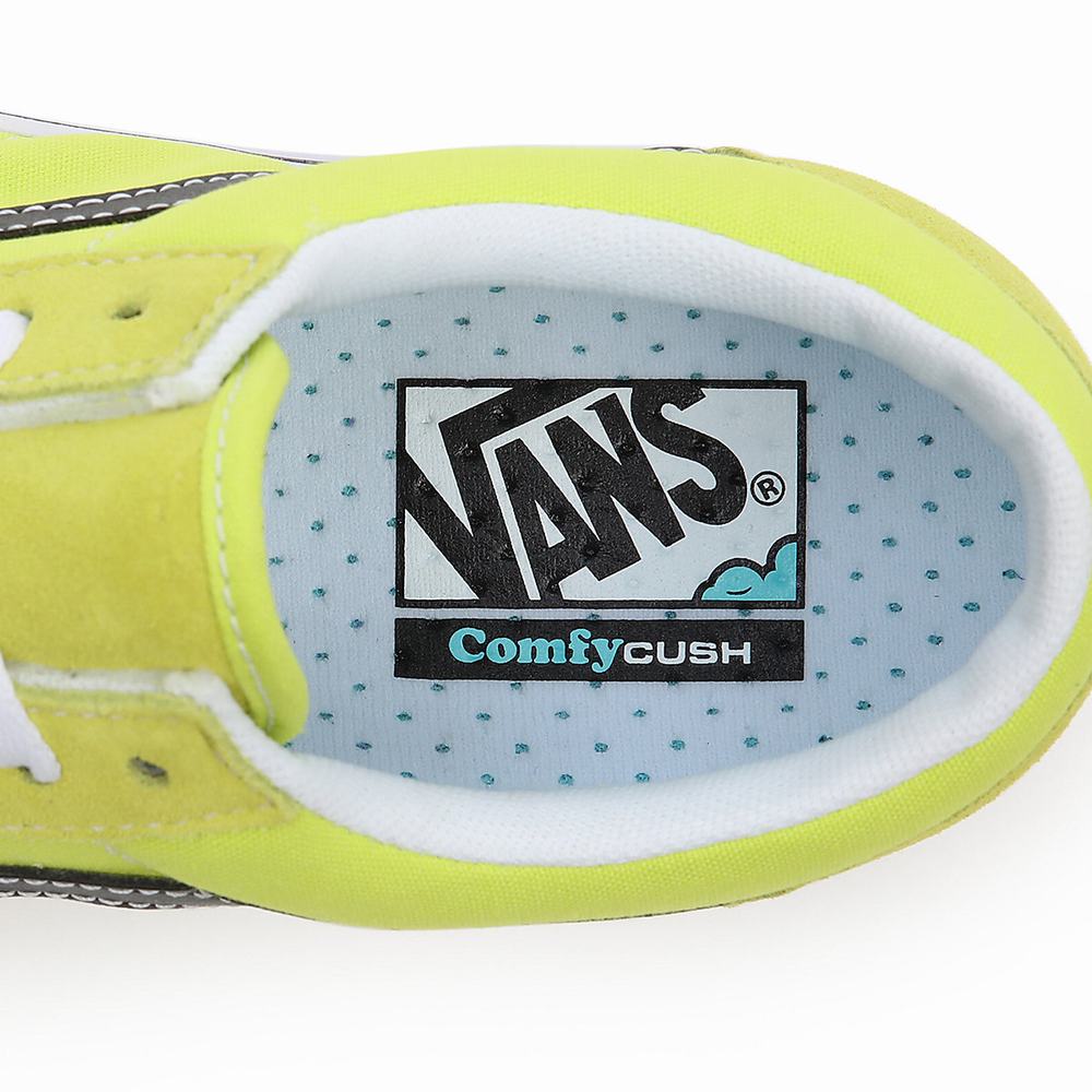 Men's Vans Basics ComfyCush Old Skool Sneakers Yellow | USA94157