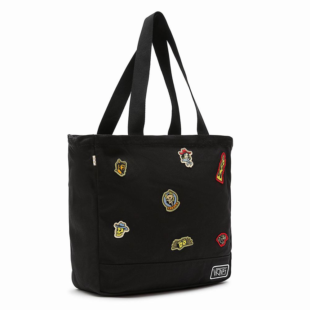 Men's Vans Berle Tote Bags Black | USA30928