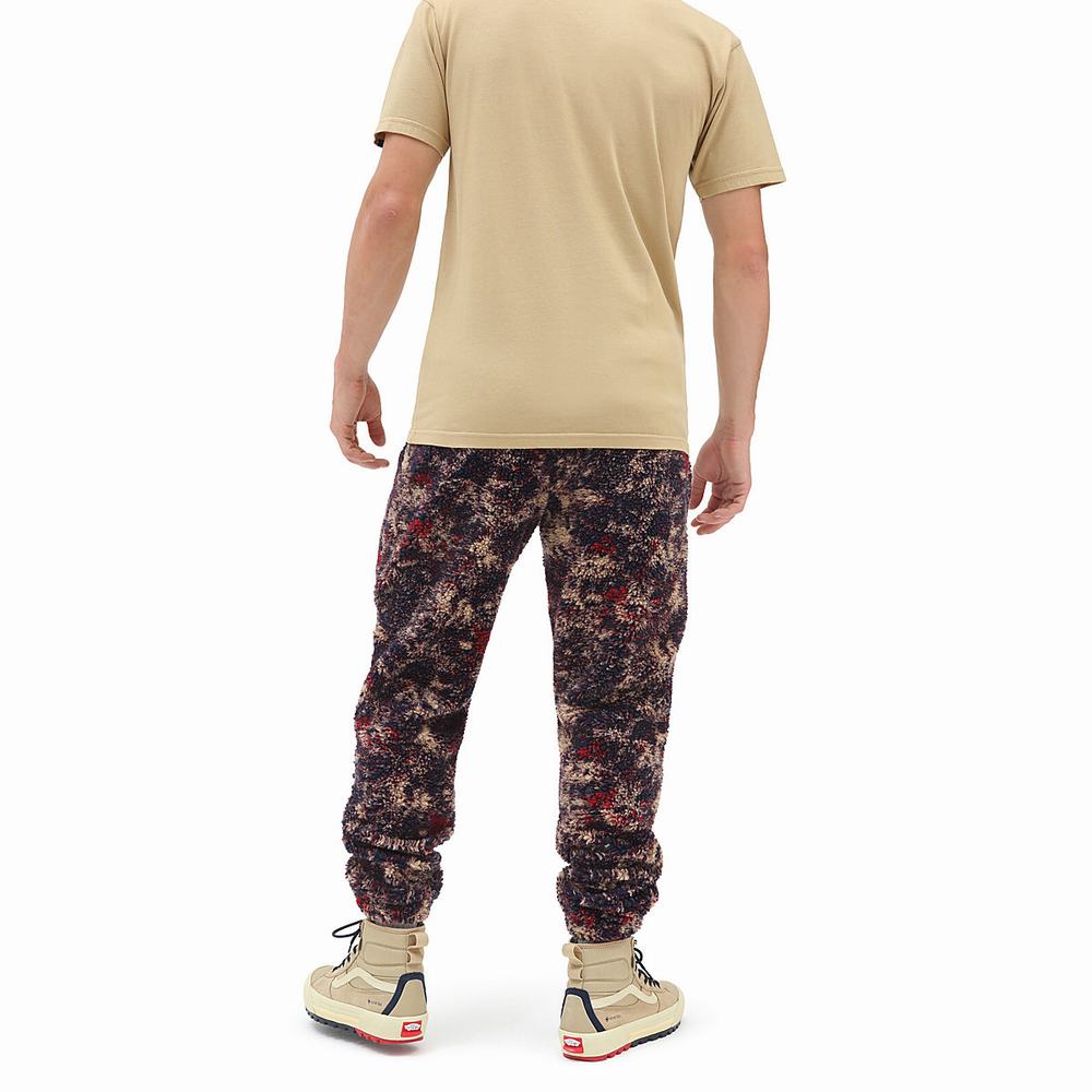 Men's Vans Blocked Relaxed Fleece Pants Multicolor | USA89460