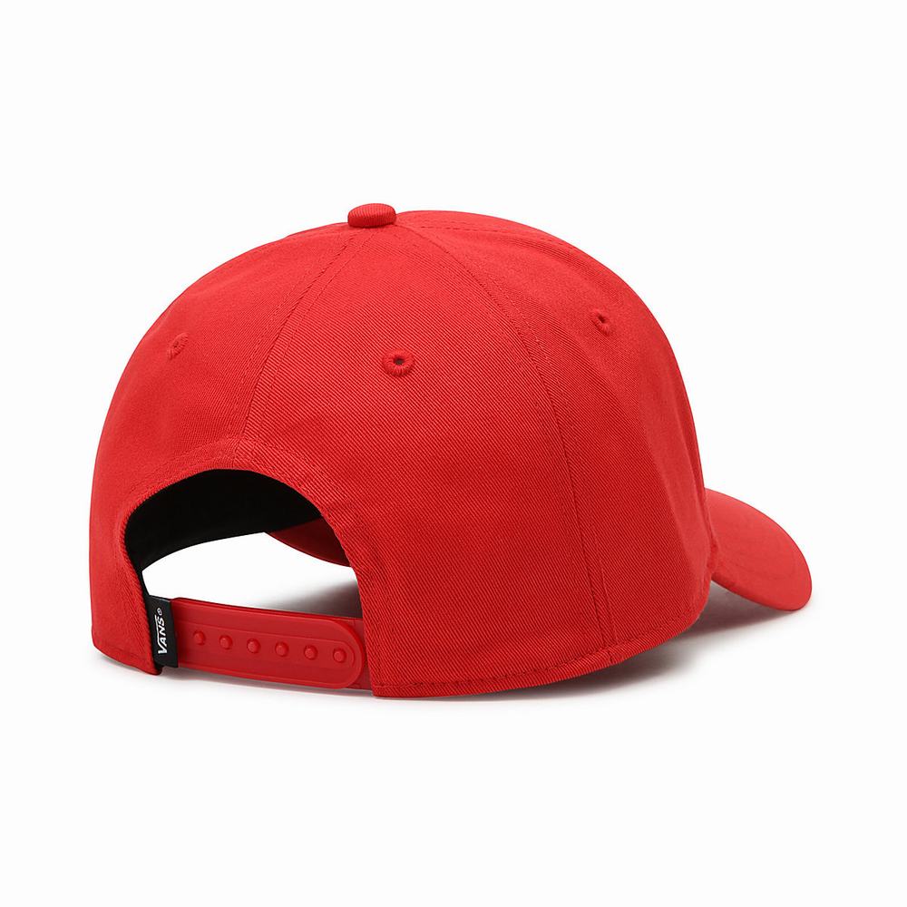 Men's Vans Boxed Structured Jockey Hats Red | USA47289