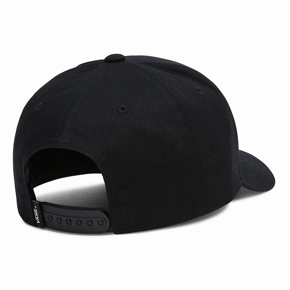 Men's Vans Boxed Structured Jockey Hats Black | USA73160