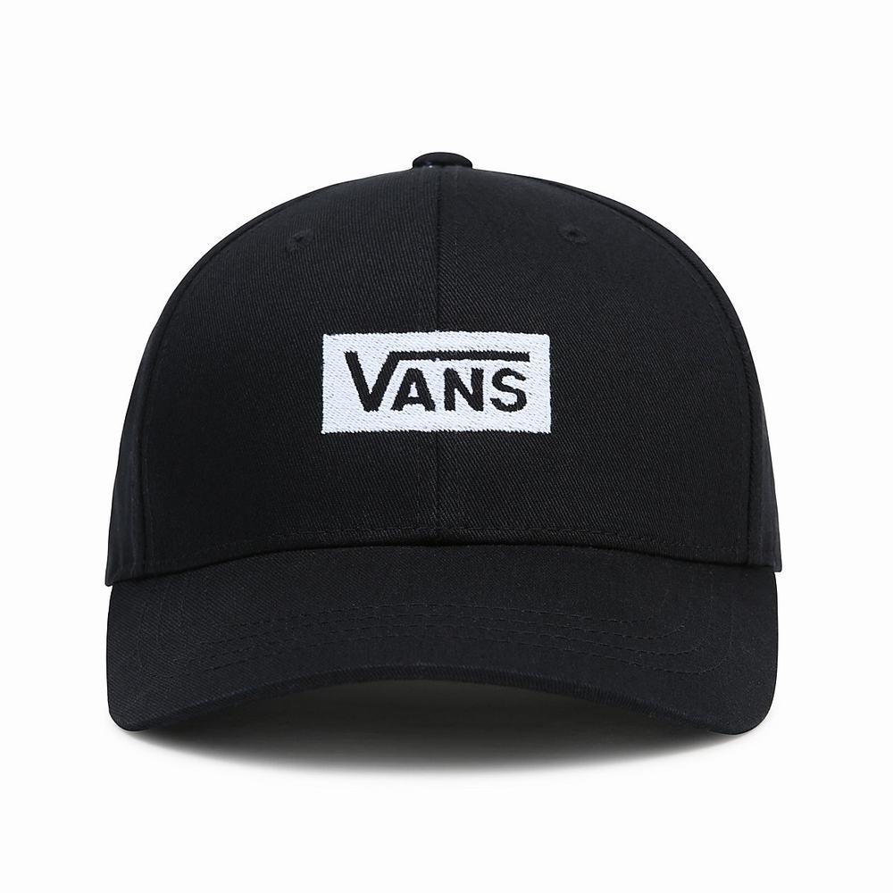 Men\'s Vans Boxed Structured Jockey Hats Black | USA73160