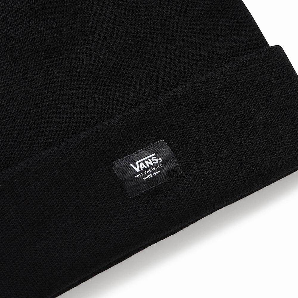 Men's Vans Breakin Curfew Beanie Black | USA54329