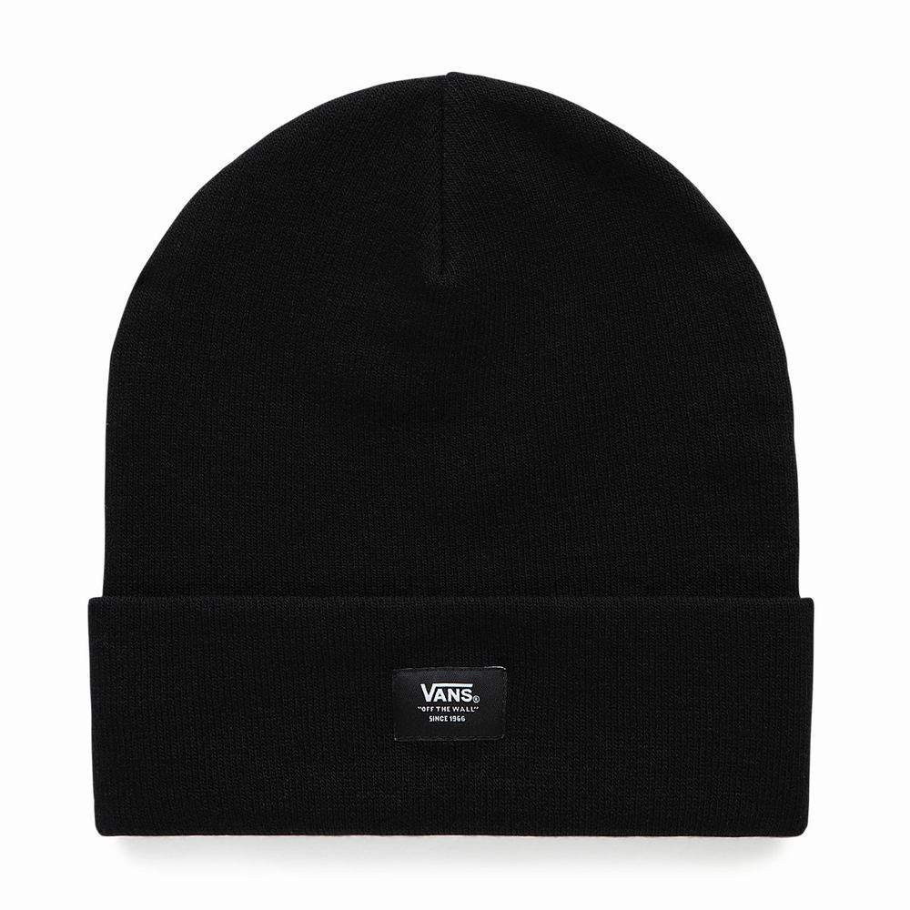 Men\'s Vans Breakin Curfew Beanie Black | USA54329