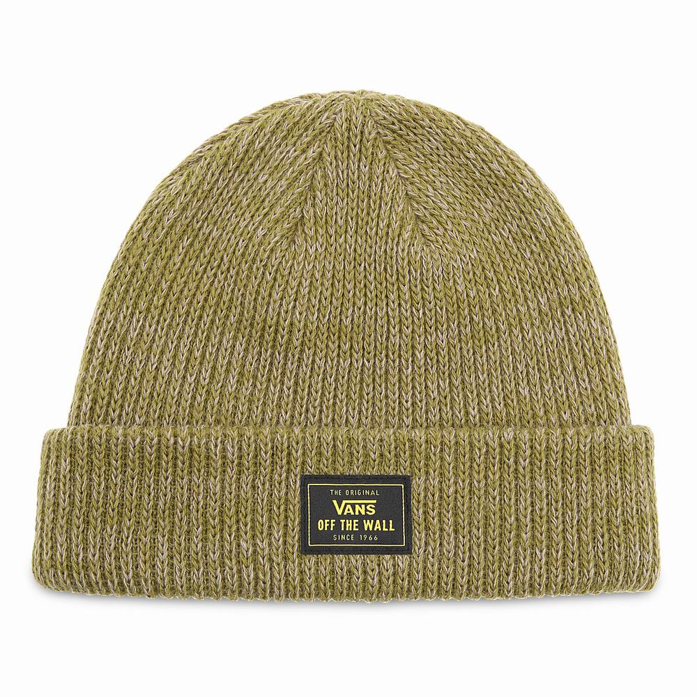 Men\'s Vans Bruckner Cuff Beanie Green | USA87924