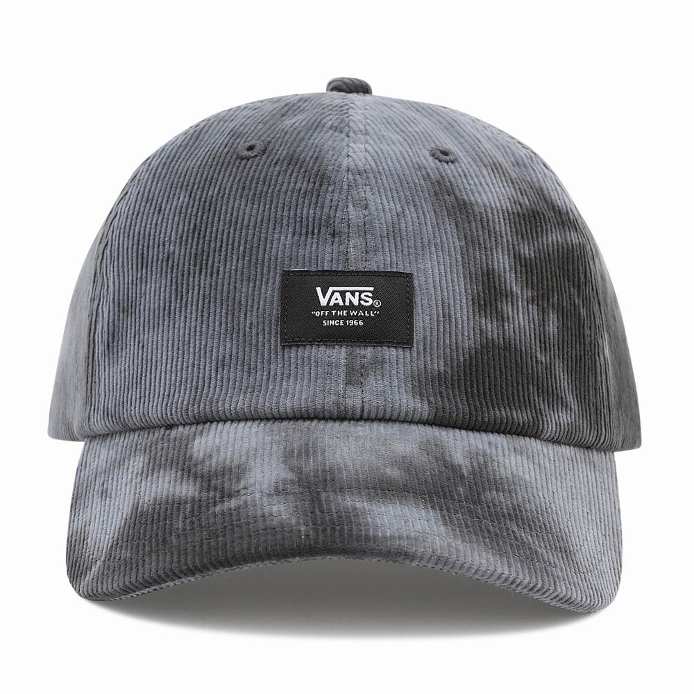 Men\'s Vans Burgis Curved Bill Jockey Hats Black | USA52961