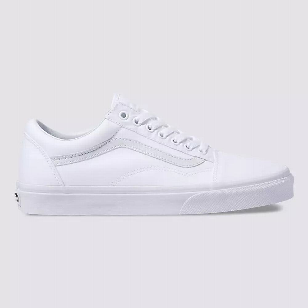 Men's Vans Canvas Old Skool Sneakers White | USA98071