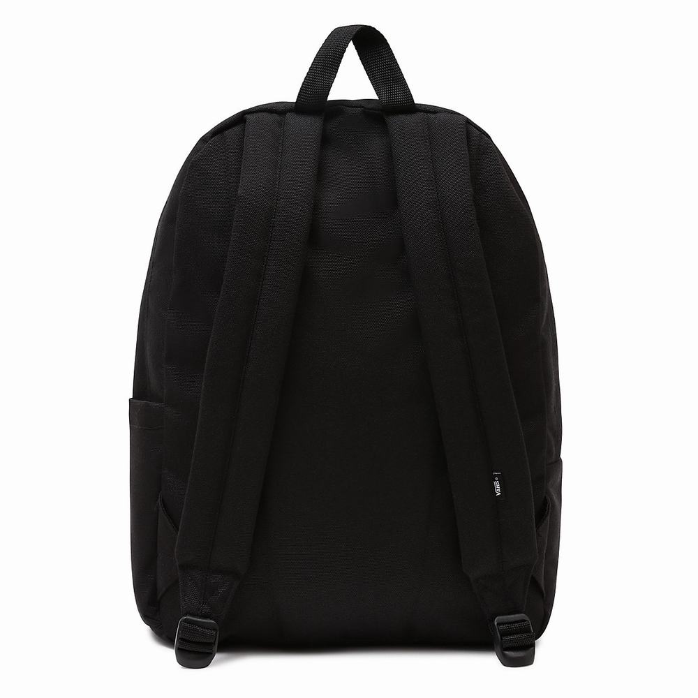 Men's Vans Checkerboard Research Old Skool III Backpacks Black | USA15342