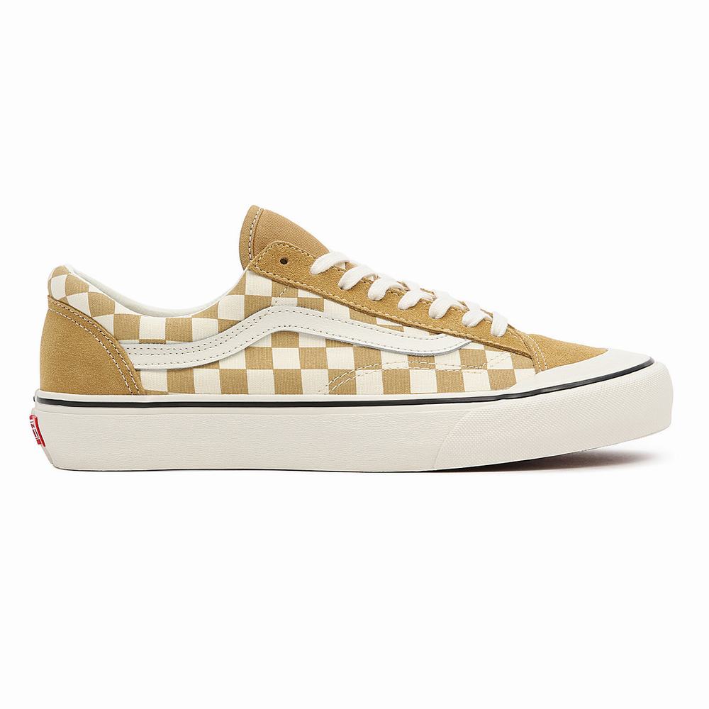 Men's Vans Checkerboard Style 36 Sf Sneakers Beige | USA69125