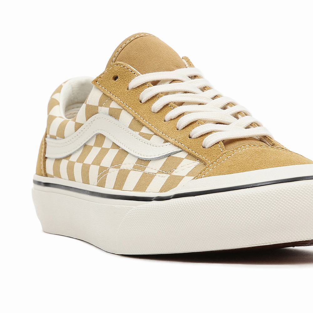 Men's Vans Checkerboard Style 36 Sf Sneakers Beige | USA69125