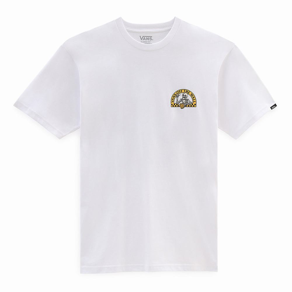 Men's Vans Chillin Since 66 T Shirts White | USA90672