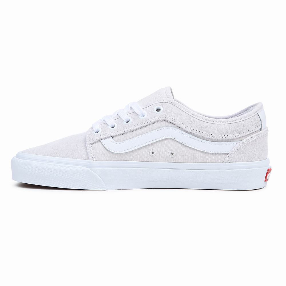 Men's Vans Chukka Low Sidestripe Sneakers White | USA02654