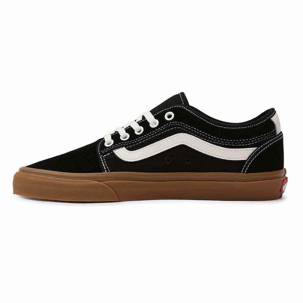 Men's Vans Chukka Low Sidestripe Sneakers Black | USA49216