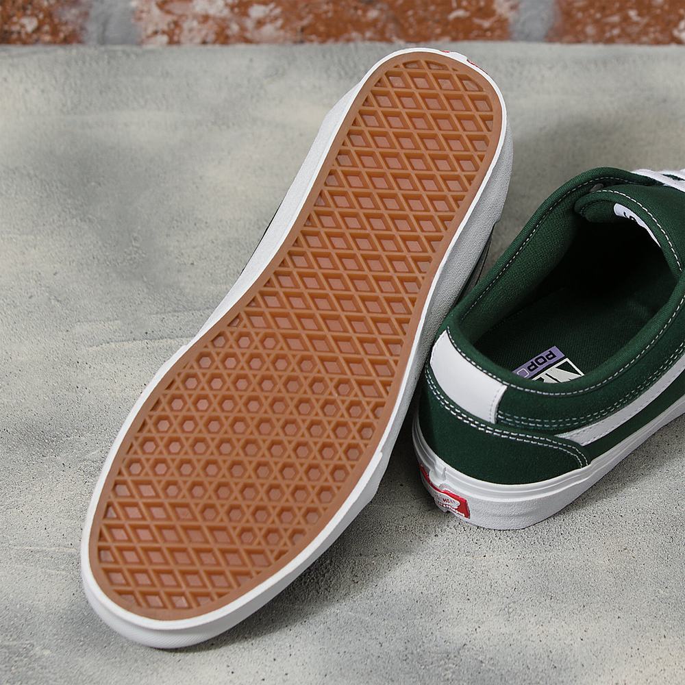 Men's Vans Chukka Low Sidestripe Sneakers Green | USA57190