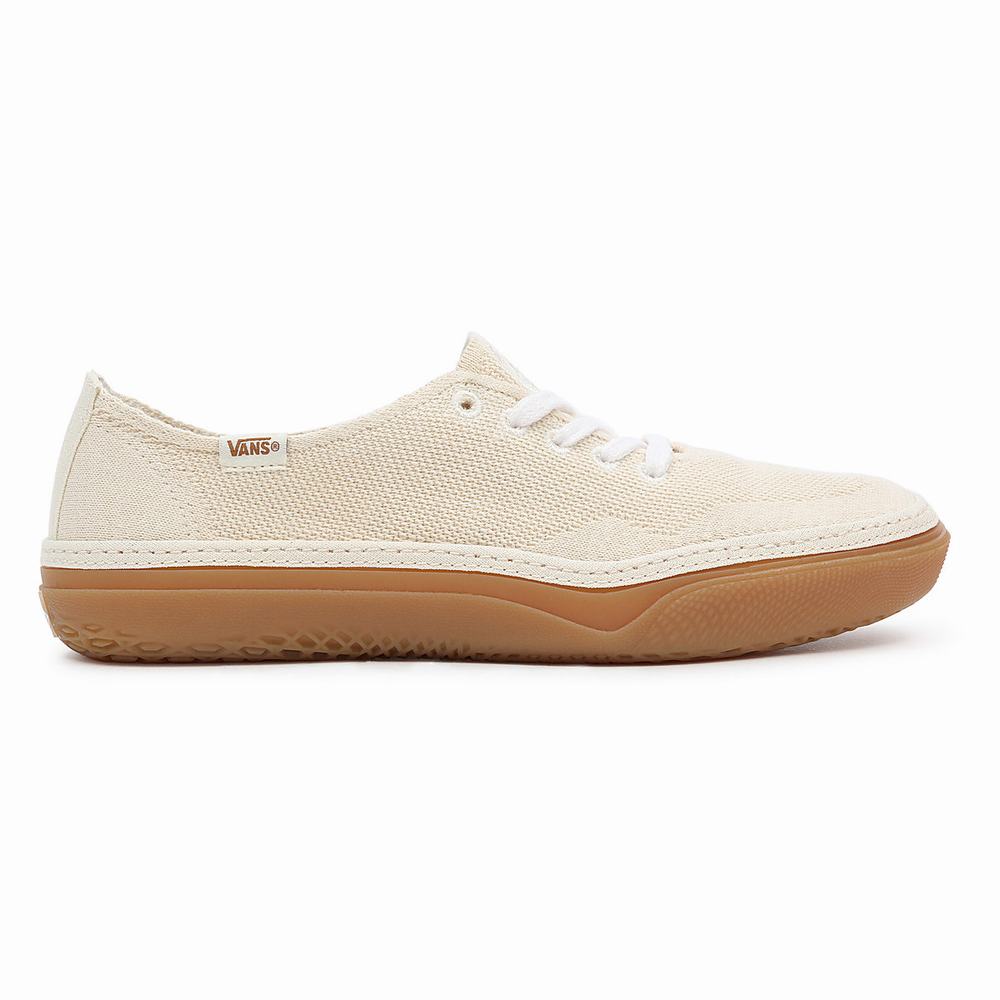 Men's Vans Circle Vee Sneakers Beige | USA96437