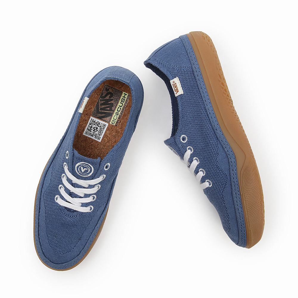 Men's Vans Circle Vee Sneakers Blue | USA79530