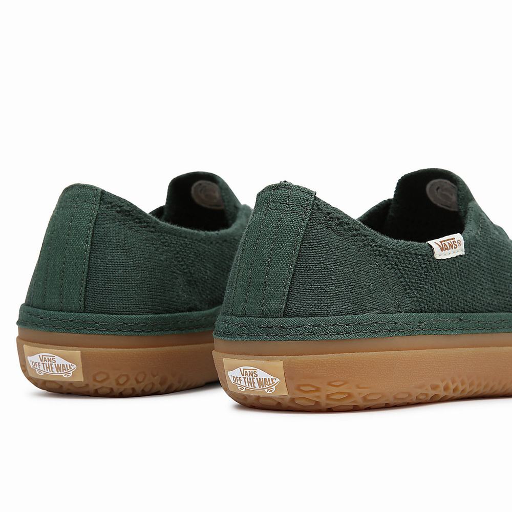 Men's Vans Circle Vee Sneakers Green | USA15042