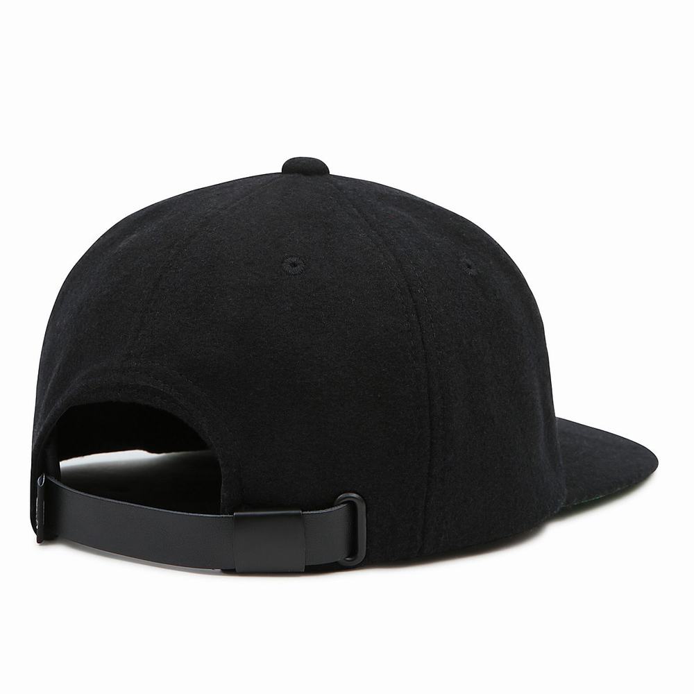 Men's Vans Clark Vintage Unstructured Hats Black | USA07125