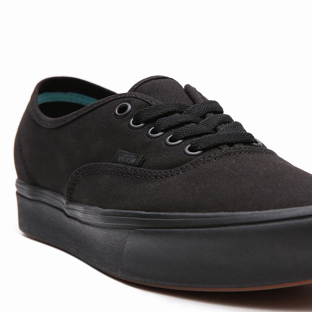 Men's Vans Classic ComfyCush Authentic Sneakers Black | USA28390