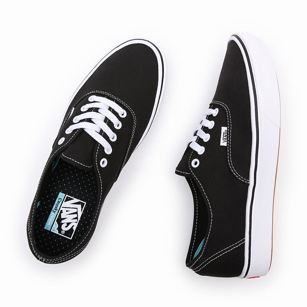 Men's Vans Classic ComfyCush Authentic Sneakers Black | USA42107