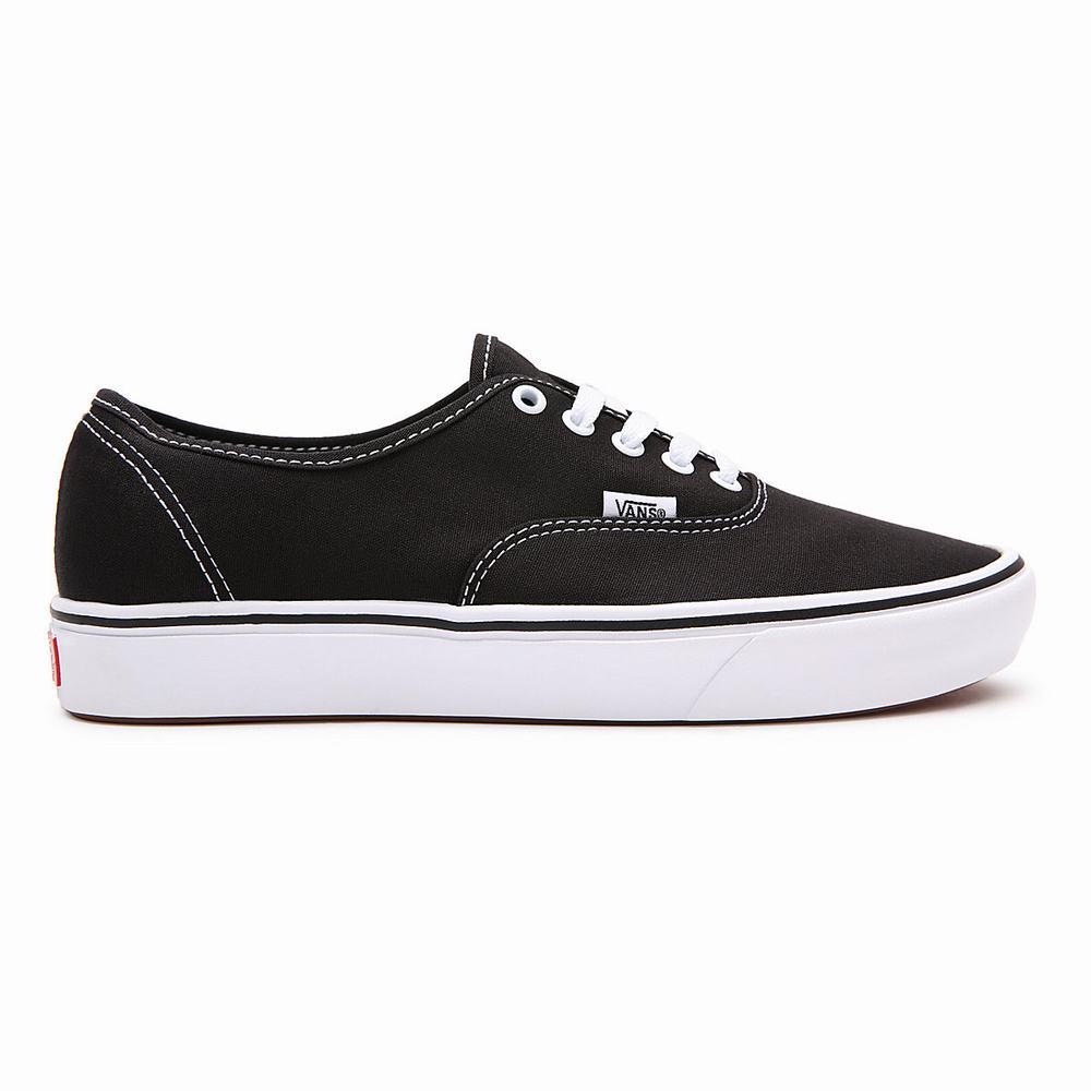 Men's Vans Classic ComfyCush Authentic Sneakers Black | USA42107