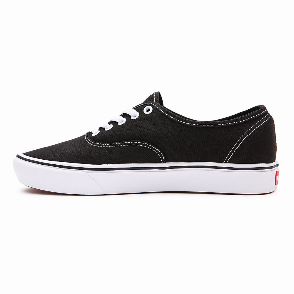 Men's Vans Classic ComfyCush Authentic Sneakers Black | USA42107