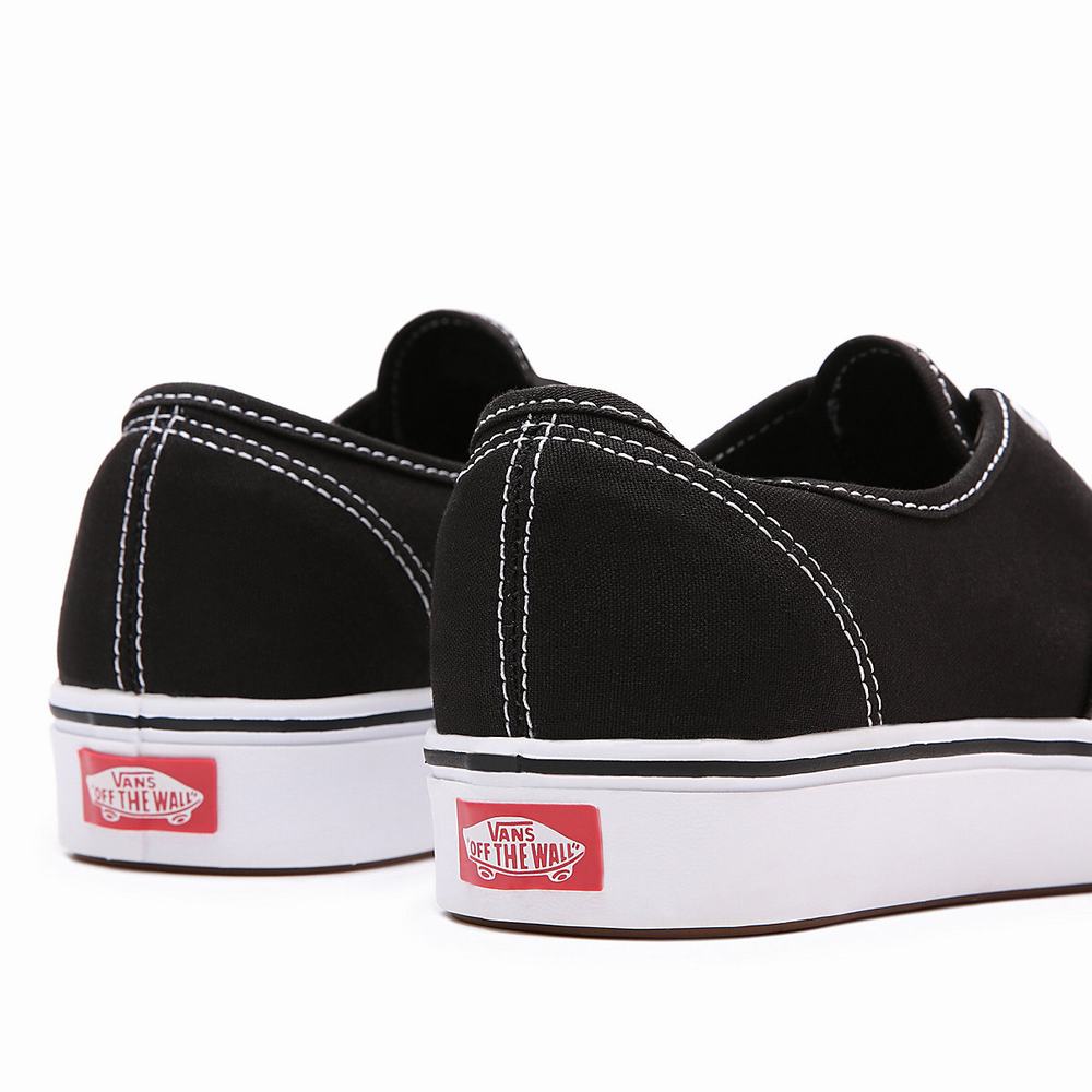 Men's Vans Classic ComfyCush Authentic Sneakers Black | USA42107