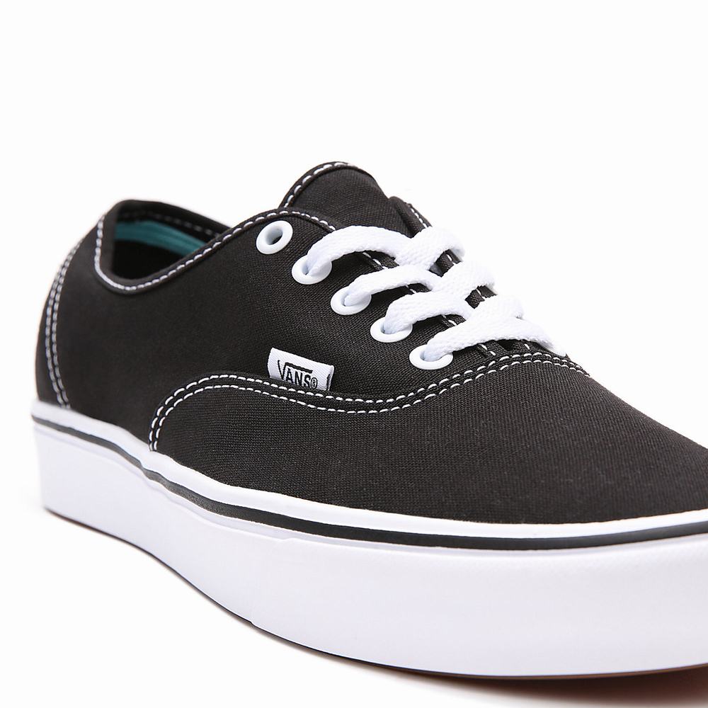 Men's Vans Classic ComfyCush Authentic Sneakers Black | USA42107