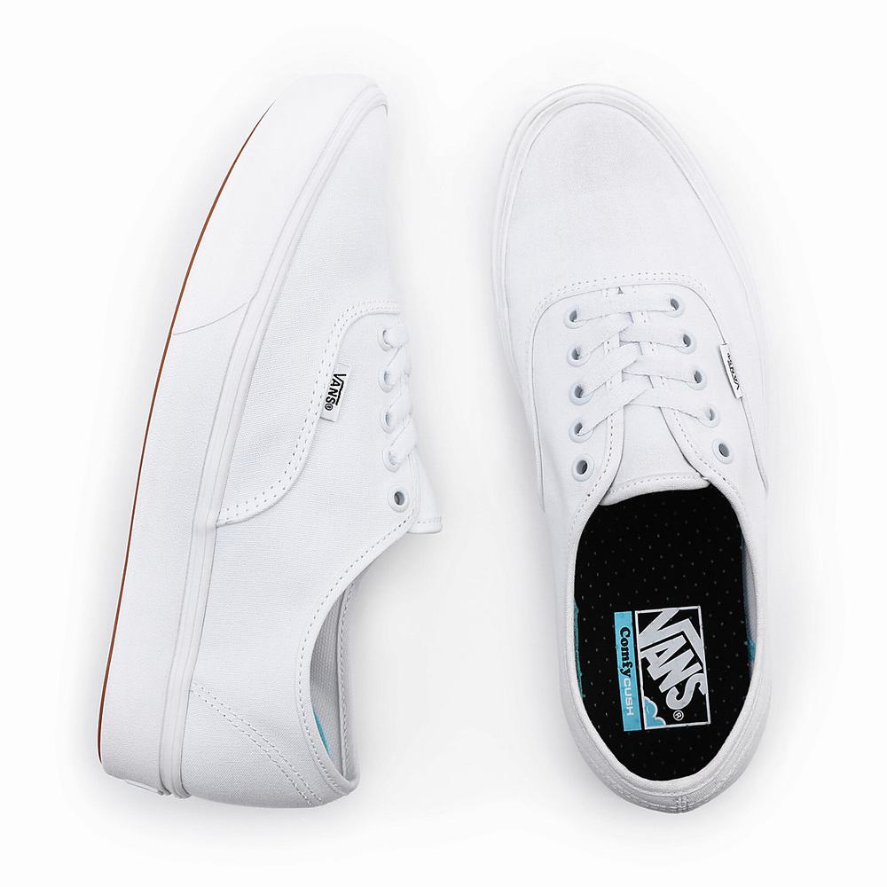 Men's Vans Classic ComfyCush Authentic Sneakers White | USA86123