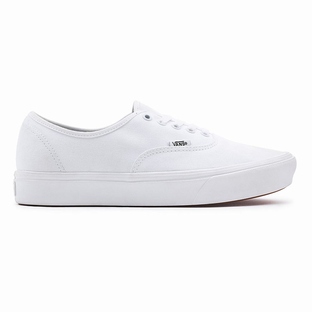 Men's Vans Classic ComfyCush Authentic Sneakers White | USA86123