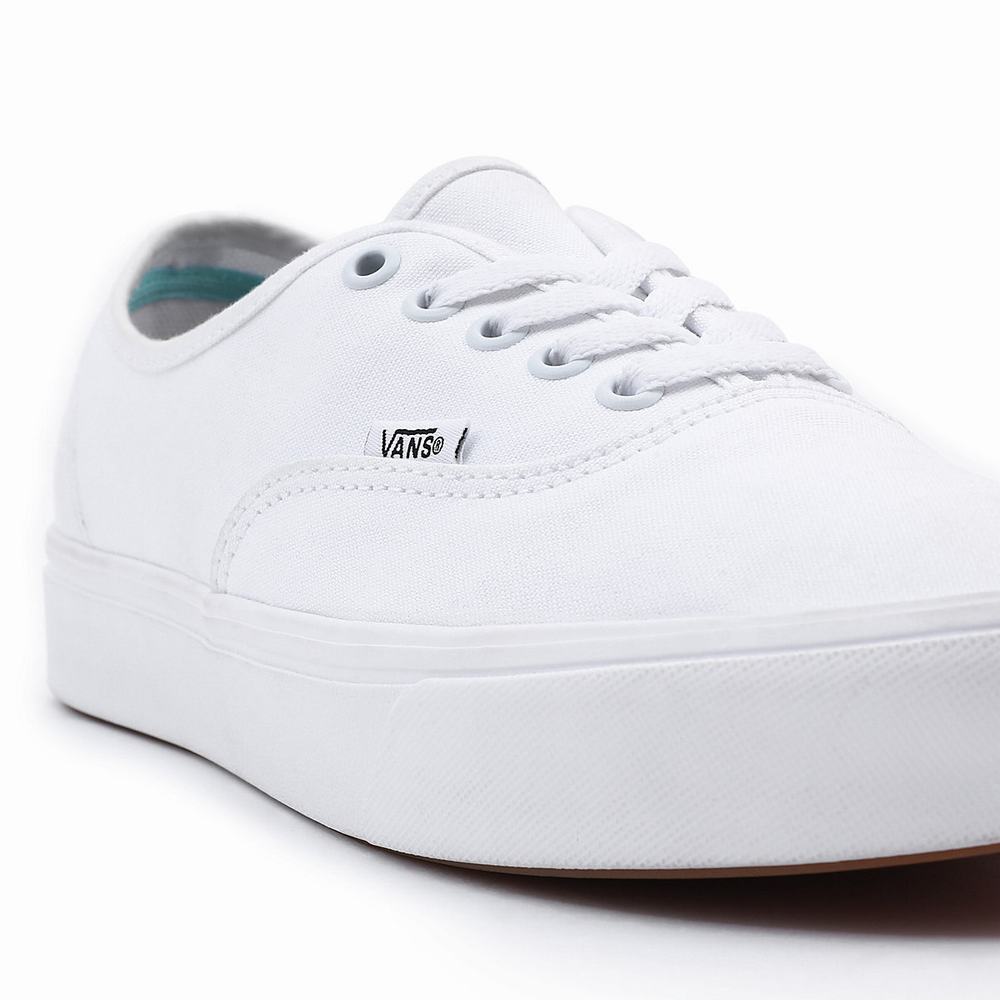 Men's Vans Classic ComfyCush Authentic Sneakers White | USA86123