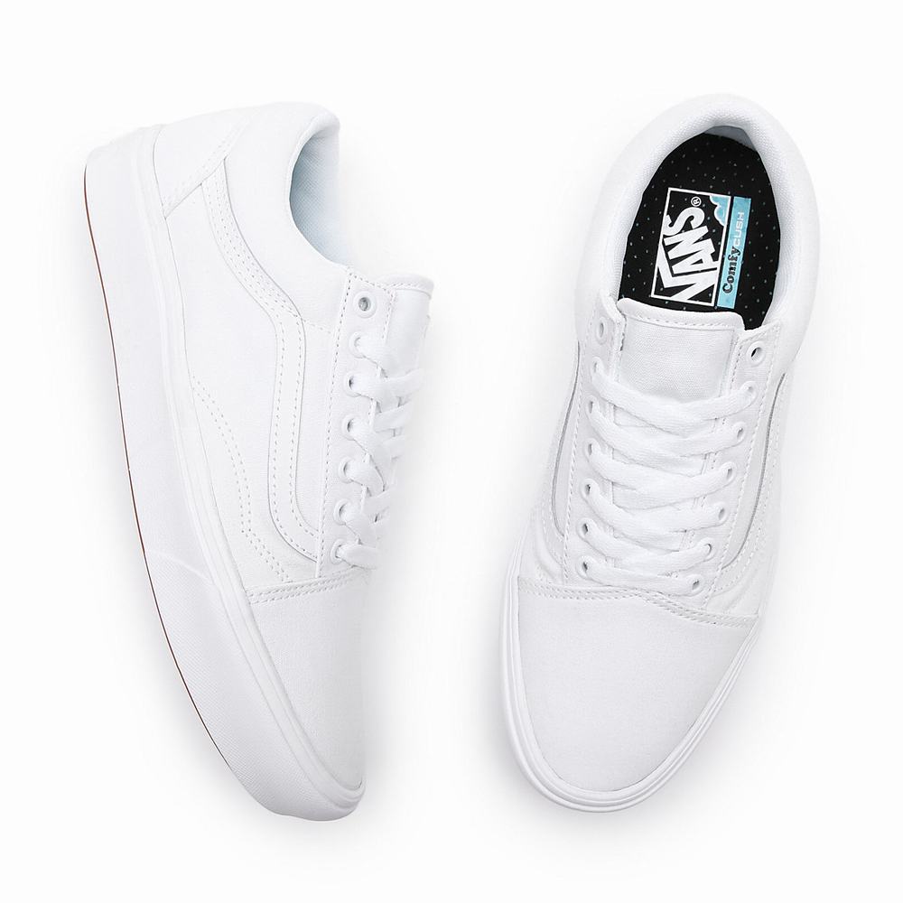 Men's Vans Classic ComfyCush Old Skool Sneakers White | USA80241