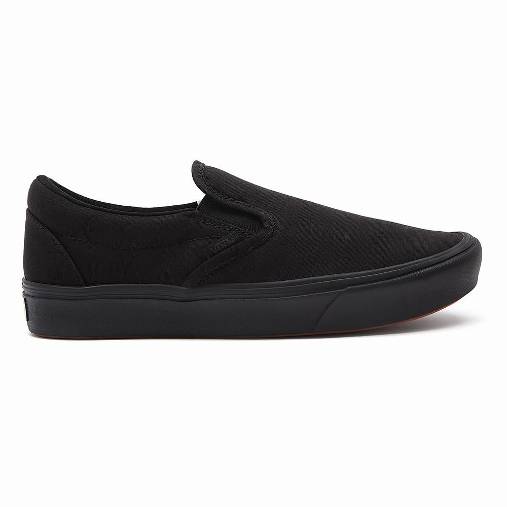 Men's Vans Classic ComfyCush Slip On Shoes Black | USA52094