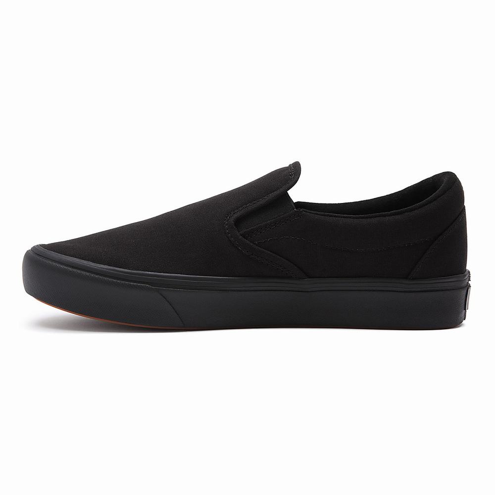 Men's Vans Classic ComfyCush Slip On Shoes Black | USA52094