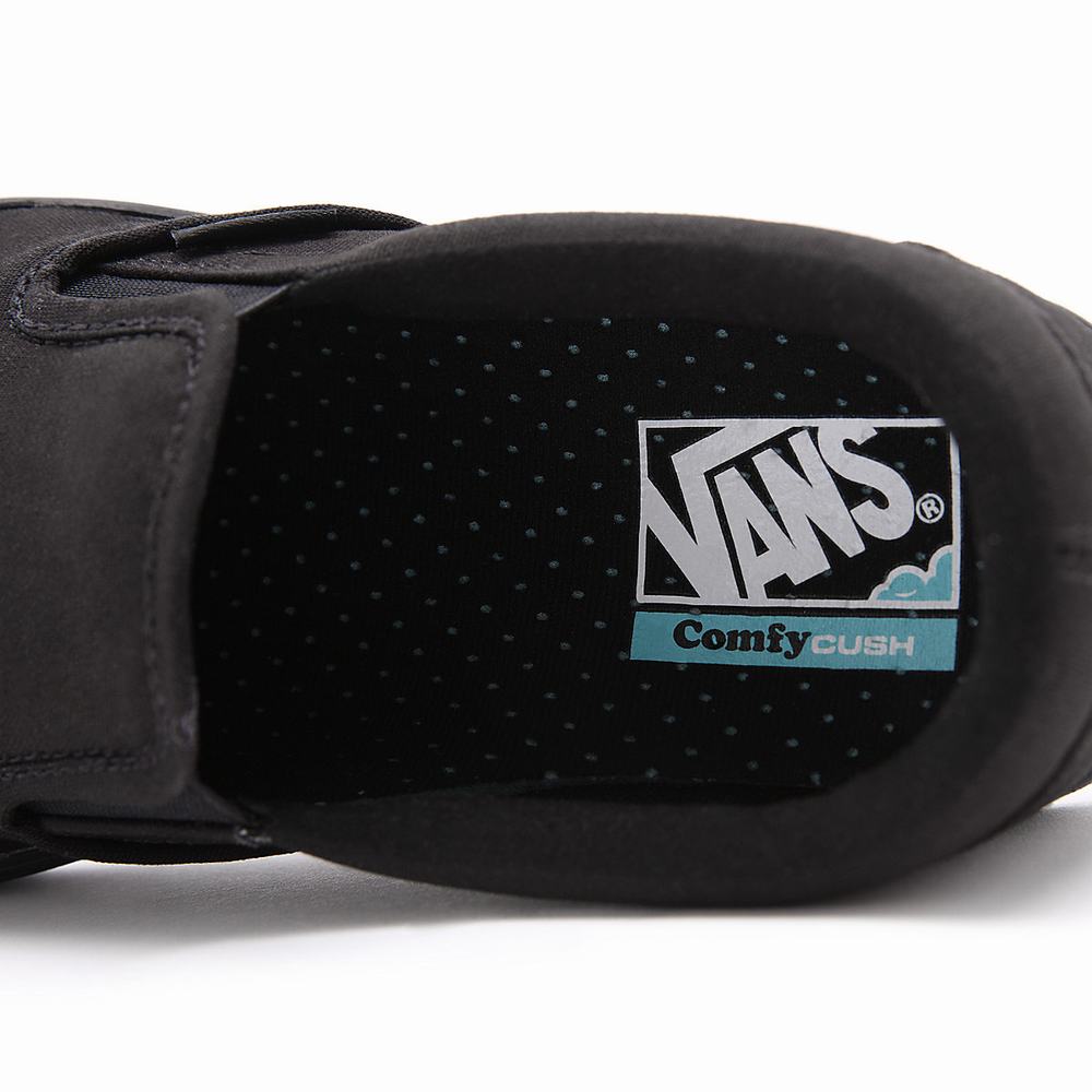 Men's Vans Classic ComfyCush Slip On Shoes Black | USA52094