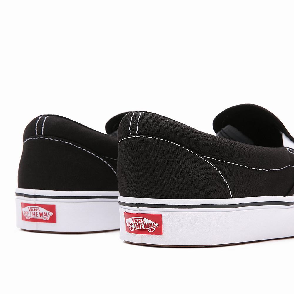 Men's Vans Classic ComfyCush Slip On Shoes Black | USA83127