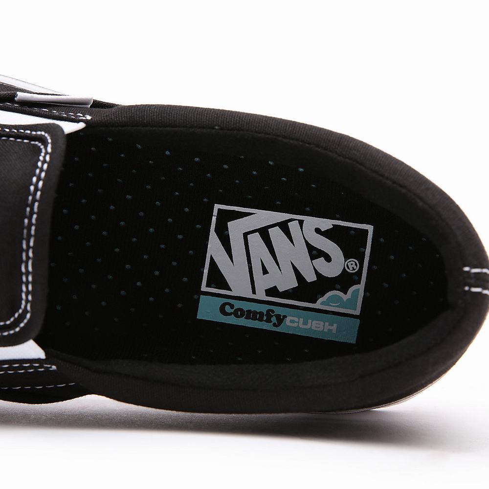 Men's Vans Classic ComfyCush Slip On Shoes Black | USA83127