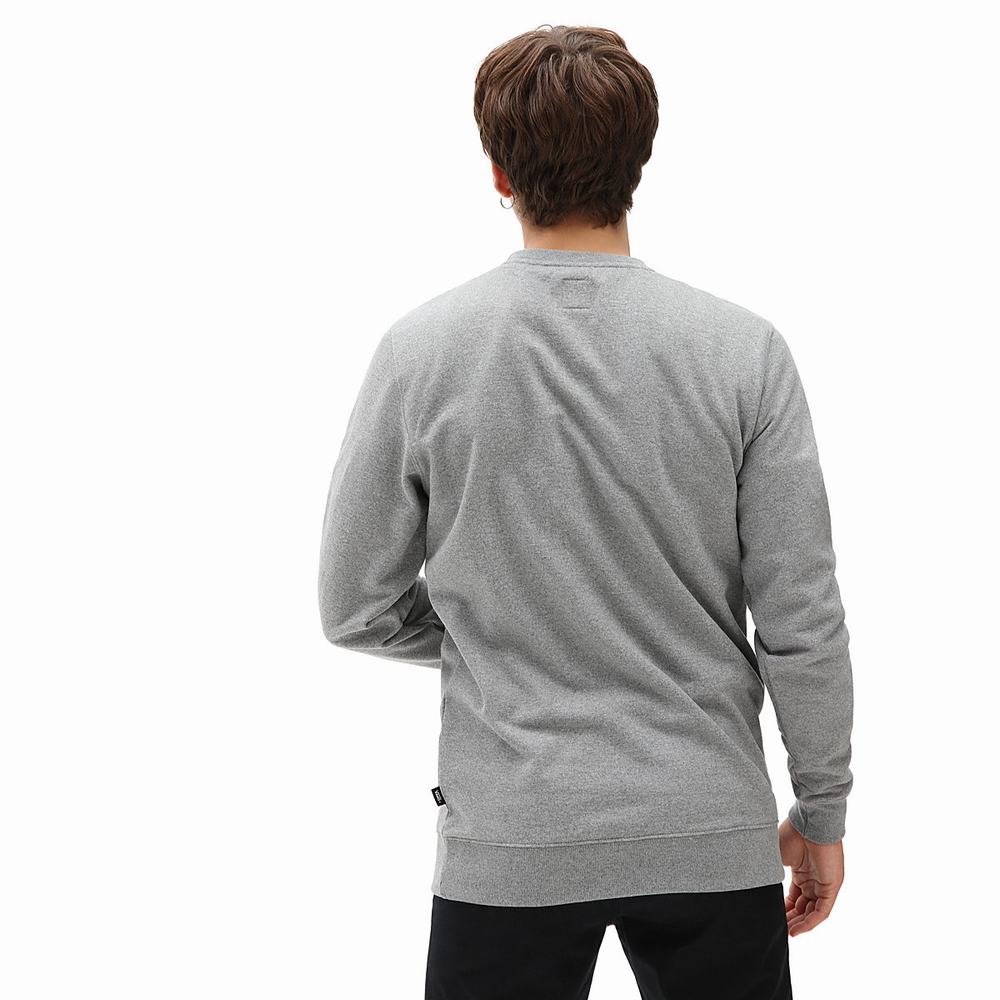 Men's Vans Classic Crew Sweatshirts Grey | USA14653